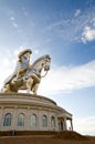 Worlds biggest statue of Chinghiskhan Royalty Free Stock Photo