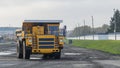 The worlds biggest truck with electric drive system consisting of four electric motors Royalty Free Stock Photo