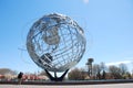 The Worlds Fair Unisphere Globe in Spring