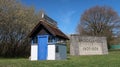 The worlds first booking office for air passenger travel at Brooklands in Weybridge, England.