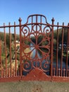 Worlds first iron bridge over the River Severn in Ironbridge, Shropshire, UK Royalty Free Stock Photo