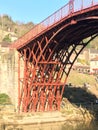 Worlds first iron bridge over the River Severn in Ironbridge, Shropshire, UK Royalty Free Stock Photo