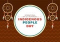 Worlds Indigenous Peoples Day on August 9 Hand Drawn Cartoon Flat Illustration to Raise Awareness and Protect the Rights