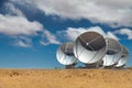 The worldwide biggest telescope Array is in Chile. Alma consists of over 60 radio antennas