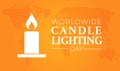 Worldwide Candle Lighting Day Background Illustration