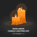 Worldwide Candle Lighting Day background