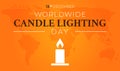 Worldwide Candle Lighting Day Orange Background