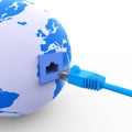 Worldwide Connection Shows Global Communications And Web Royalty Free Stock Photo