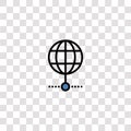 worldwide icon sign and symbol. worldwide color icon for website design and mobile app development. Simple Element from business Royalty Free Stock Photo