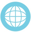 Worldwide Isolated Vector Icon That can be easily Modified or Edited. Royalty Free Stock Photo