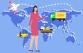 Worldwide Logistics, Woman Monitoring Transport