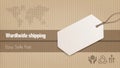 Worldwide shipping banner