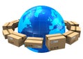 Worldwide shipping concept Royalty Free Stock Photo