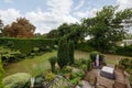 Mature landscaped house garden