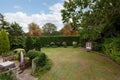 Mature landscaped house garden