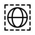 Worlwide Icon Vector Symbol Design Illustration Royalty Free Stock Photo