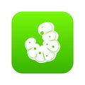 Worm icon digital green