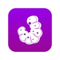 Worm icon digital purple