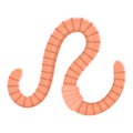 Worm icon, environment and farm soil insect