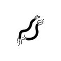 Worm Parasite Flat Vector Icon Royalty Free Stock Photo