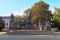 Set of sculptures called `Luther Denkmal`, a large monument dedicated to reformer Martin Luther designed by Ernst Rietschel Royalty Free Stock Photo