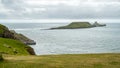 The Worms Head, coastal landmark in South Wales UK