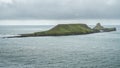 The Worms Head, coastal landmark in South Wales UK