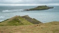 The Worms Head, coastal landmark in South Wales UK