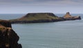 Worms Head on the Gower peninsula Royalty Free Stock Photo