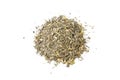Wormwood herb or in latin Absinthii herba herb heap of isolated on white background. medicinal healing herbs. Royalty Free Stock Photo