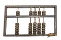 Worn aged wooden abacus