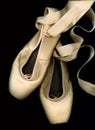 Worn Ballet Pointe Shoes