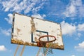 Worn basketball board Royalty Free Stock Photo