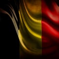 Worn belgian flag Royalty Free Stock Photo