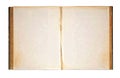 Worn Blank Pages of Old Open Antique Book Royalty Free Stock Photo