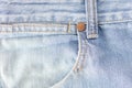 Worn blue denim jeans texture Royalty Free Stock Photo