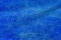 Worn blue tarpaulin material texture as background Royalty Free Stock Photo