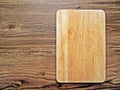 A worn butcher block cutting board Royalty Free Stock Photo