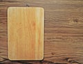 A worn butcher block cutting board Royalty Free Stock Photo