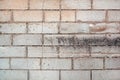 Worn calcium silicate brick wall pattern