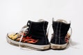 Worn Converse All Star shoes