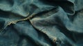 Worn Denim Fabric Texture Close Up Detail Royalty Free Stock Photo