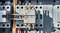 Close up of an Outdated Electrical Panel With Old Wiring, Indoors During the Daytime Royalty Free Stock Photo