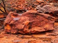 Worn and Eroded Red Rocks, Kings Canyon, Red Centre, Australia Royalty Free Stock Photo