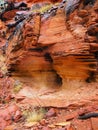 Worn and Eroded Red Rocks, Kings Canyon, Red Centre, Australia Royalty Free Stock Photo
