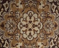 Worn floor cover in house hall. Old carpet Royalty Free Stock Photo