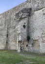 Worn inner wall in the Fortress of the Lion in Castiglione del Lago, Italy.