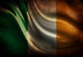 Worn irish flag Royalty Free Stock Photo