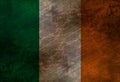 Worn irish flag Royalty Free Stock Photo