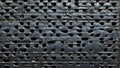 worn meshed steel surface texture. ai generated